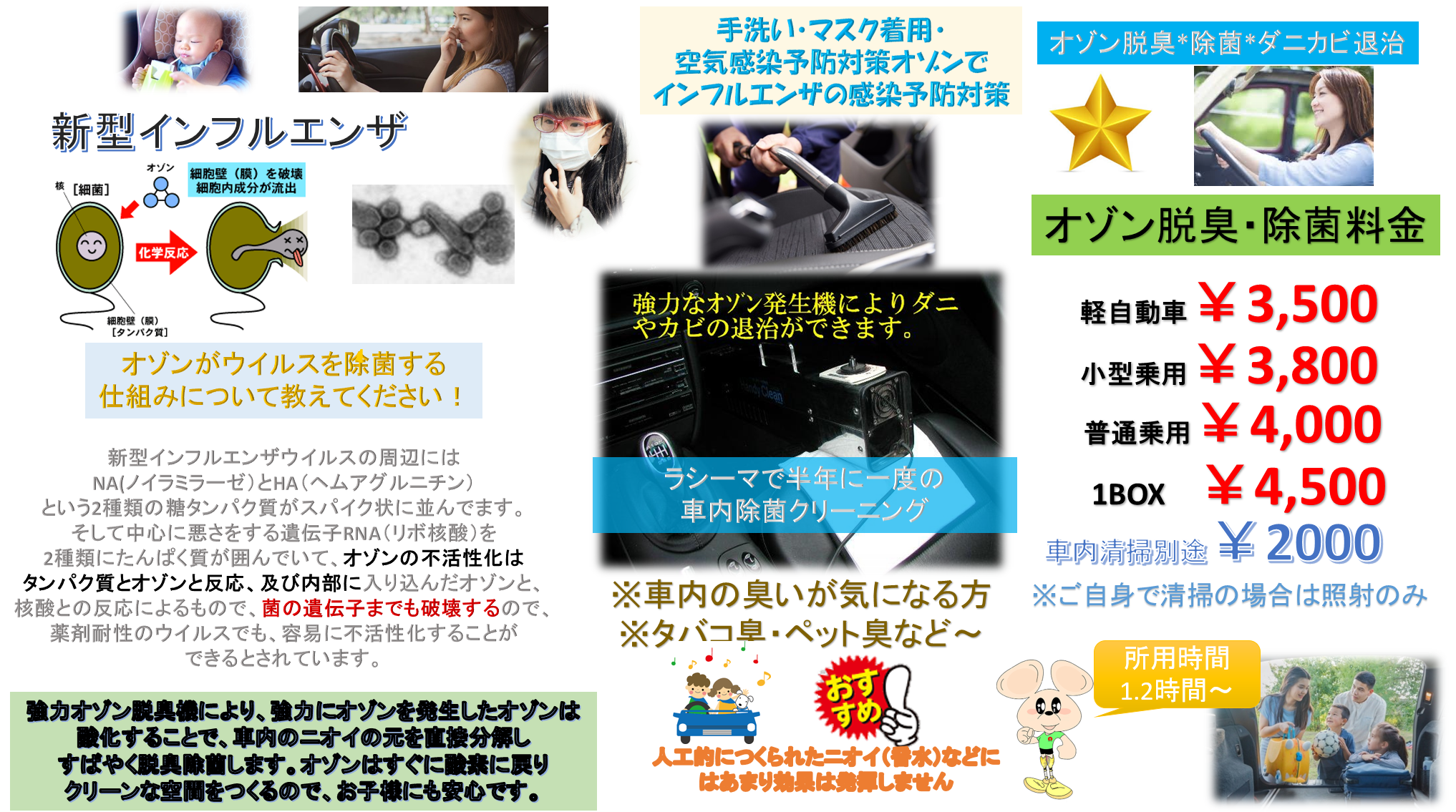 車内のオゾン除菌してますか 車内のオゾン除菌してますか